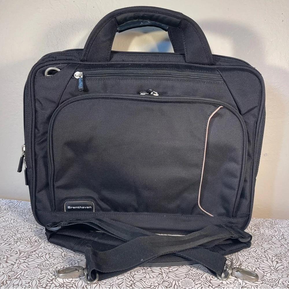 Brenthaven ProStyle II-XF Laptop Messenger Bag TSA Travel Briefcase Black